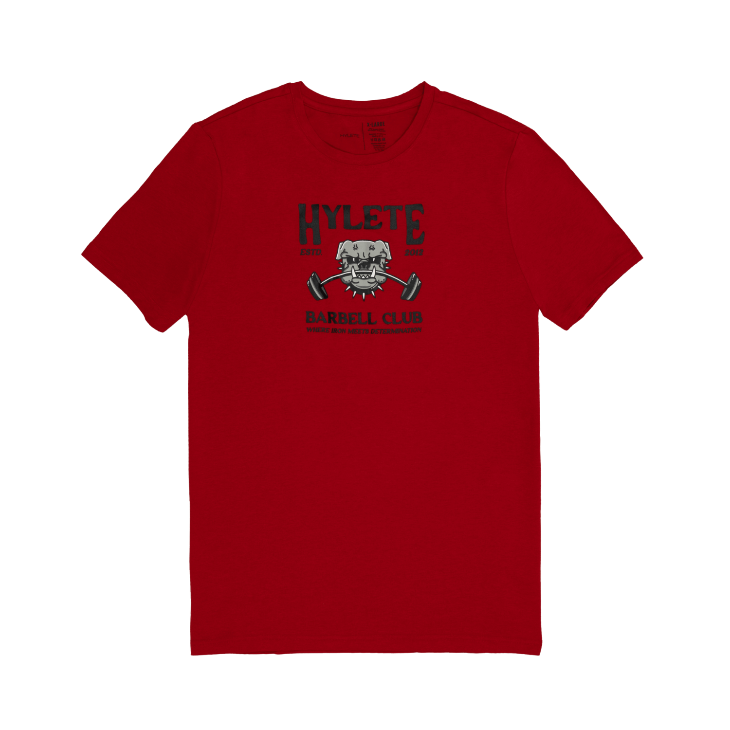 Barbell Club HY-Blend Crew Tee Crimson Red